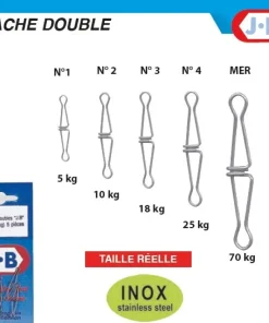 J.B Accessoires|Accessoires De Montage Surfcasting^5 Attaches Doubles JB