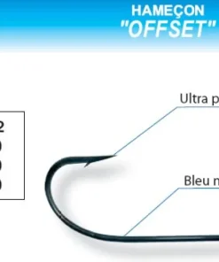FLASHMER Hameçons Carnassier^10 Hameçons Offset
