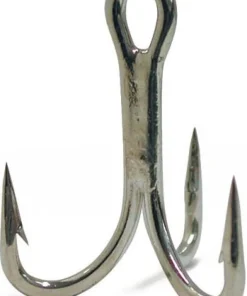 VMC 5 Hameçons 8527 Triple Fish Fighter® 4x Renforcé Étain Brillant