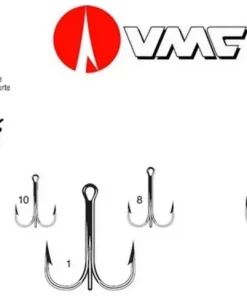 VMC Hameçons Surfcasting|Hameçon^10 Hameçons 8540 Triple Vanadium Rond Nickelé