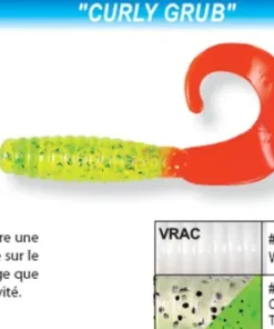 BASS ASSASSIN Leurre Souple|Leurres^10 Leurres Souples Curltail Grub 100 mm