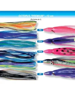 FLASHMER Leurres Souples|Leurres^5 Octopus Premium 120 mm