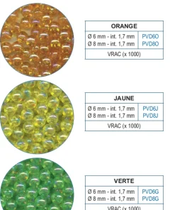 FLASHMER 1000 Perles Fluorescentes 8 mm