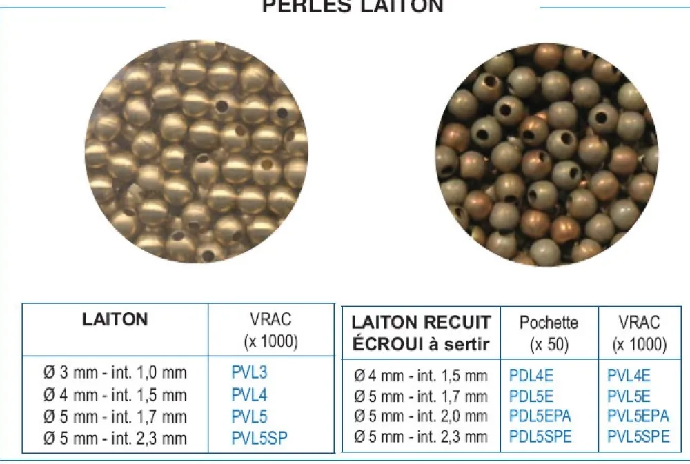 FLASHMER Accessoires De Montage De Lignes Truite|Accessoires De Montages Carnassier^1000 Perles Laiton Recuit