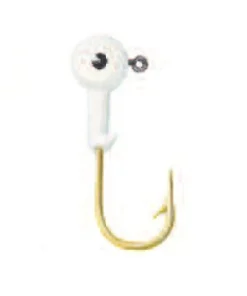 LEMER 5 têtes plombées blanche hameçon bronzé