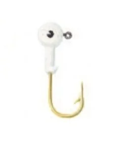 LEMER Têtes Plombées^5 têtes plombées peintes blanc Hameçon bronzé
