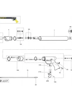 CRESSI-SUB Pièces Cressi|Pièces Détachées D.I.Y Construction^Adaptateur Valve pompe Cressi pour Arbalète Pneumatique SL - Piece 12K