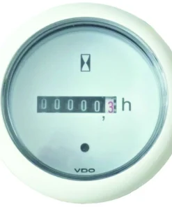 VDO Afficheur Horamètre - Ø52 mm - Blanc