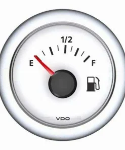 VDO Afficheur indicateur carburant - Ø52 mm - Blanc - tubulaire
