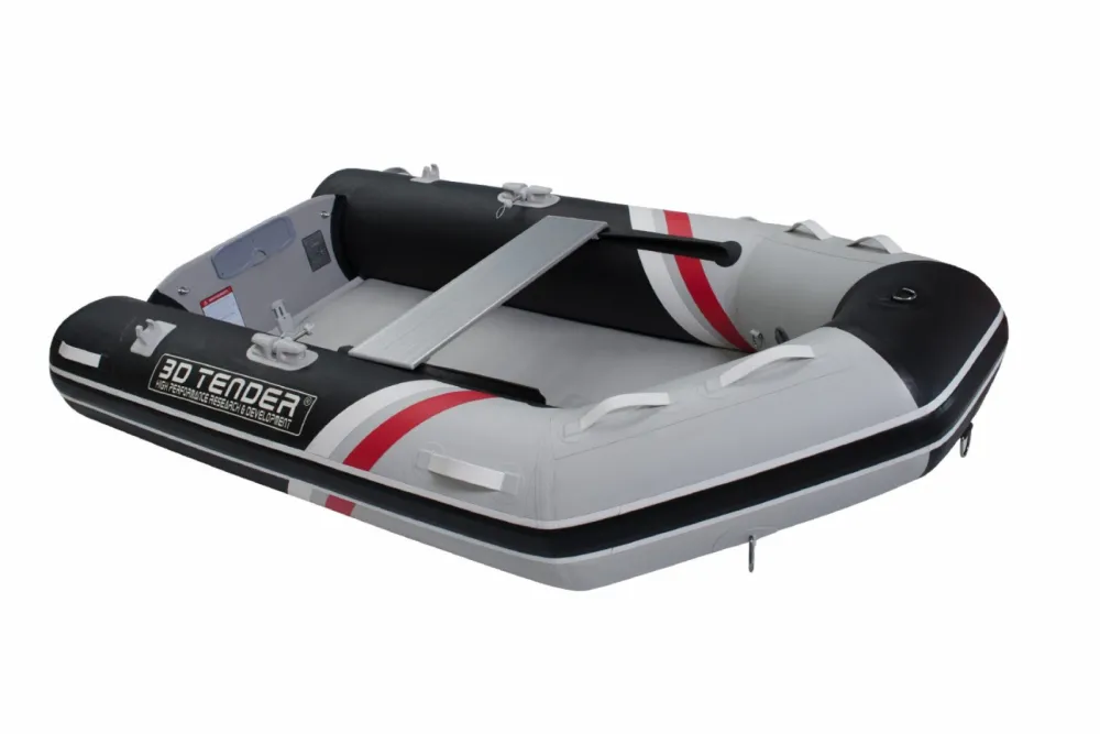 3D TENDER Annexe Gonflable^Annexe bateau pneumatique Twin V-Shape 160 Noir