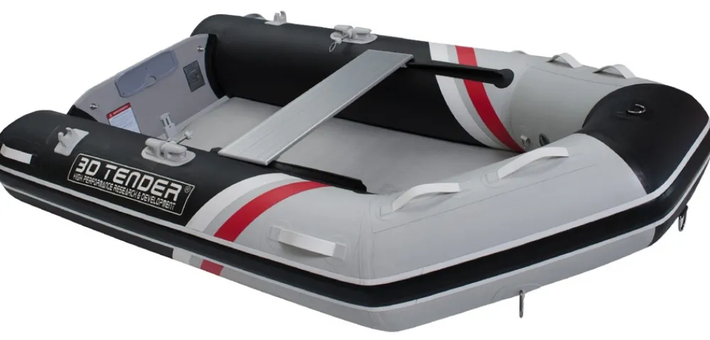 3D TENDER Annexe Gonflable^Annexe bateau pneumatique Twin V-Shape 270 noir