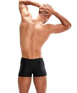 SPEEDO Maillot De Bain Natation Homme^Aquashort Dive Black/Fed Red/Dove Grey