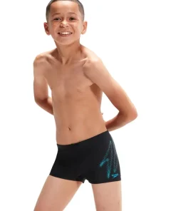 SPEEDO Maillot De Bain Natation Homme^Aquashort Hyper boom Logo Placement Black/Bolt