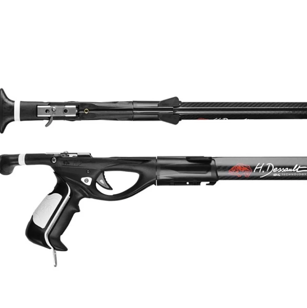 H.DESSAULT Arbalète fusil harpon chasse sous marine Dessault Fenix Carbon 90 cm| Harpon À Sandows
