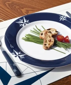 MARINE BUSINESS Vaisselle^Assiette Dessert - Collection Northwind - 6 Pièces