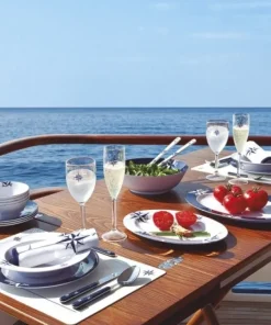 MARINE BUSINESS Vaisselle^Assiette Dessert - Collection Northwind - 6 Pièces