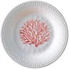MARINE BUSINESS Vaisselle^Assiette dessert - Collection Harmony Mare Coral - 6 pièces
