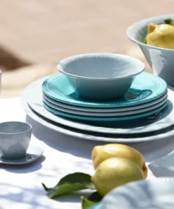 MARINE BUSINESS Vaisselle^Assiette Dessert - Collection Harmony Acqua - 6 Pièces