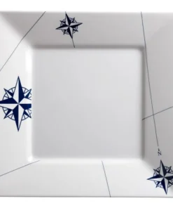 MARINE BUSINESS Assiette Plate - Collection Northwind - 2 pièces + 1 pièces dessert - OCCASION GRADE A+