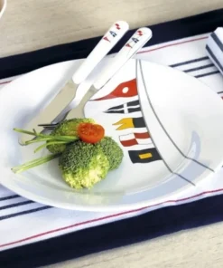 MARINE BUSINESS Assiette Plate - Collection Regata - 6 Pièces