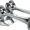 OSCULATI Klaxon Bateau^Avertisseur Chromé type trompe - 2 tons 12V