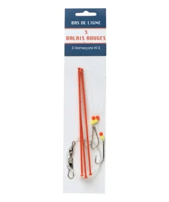 FLASHMER Bas De Lignes Surfcasting|Bas De Ligne Carnassiers^Bas de Ligne Balais Rouges