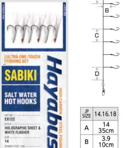 HAYABUSA Bas de ligne Sabiki EX123