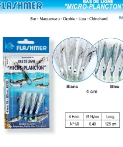 FLASHMER Leurres|Tous Les Produits^Bas de ligne Micro Plancton 4 Hameçons 1/0