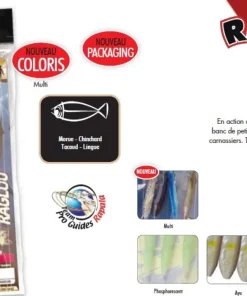 RAGOT Leurres|Leurres Carnassier^Bas de ligne Mitraillette 4 Raglous 85 mm