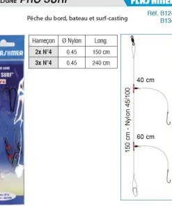 FLASHMER Bas De Lignes Surfcasting|Bas De Ligne Carnassiers^Bas de ligne Pro Surf Casting