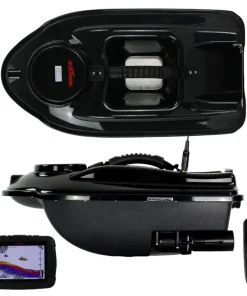 BOATMAN Bateau amorceur Echosondeur Actor Boat - 10ah Noir Sonar