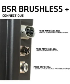 BSR Batterie Lithium Valise BRUSHLESS+ LifePO4 Gen3 36V/200Ah + chargeur étanche 25A