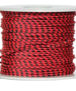 SIGALSUB Dyneema Et Drisse^Bobine de Dyneema gainé Ø 1,5 mm Rouge et Noir 100 m