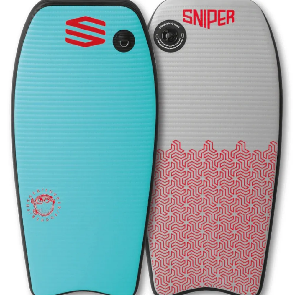 SNIPER Planche De Bodyboard^Bodyboard gonflable Puffer Teal/Red 38