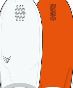 SNIPER Bodyboard Improve Series Cortex PE Flex Blanc/Orange 44