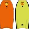 WAVE POWER Bodyboard Woop Orange/Lime 37