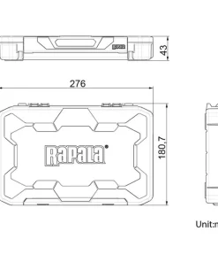 RAPALA Boite de rangement Tackle Tray - 276 Open Foam