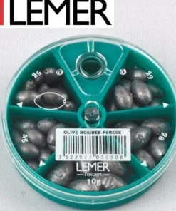 LEMER Boite Distributrice 5 Cases Olive Bombée Percée
