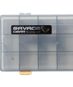 SAVAGE GEAR Bagagerie|Bagagerie^Boites de rangement Plate Fumé- Kit de 2