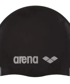 ARENA Bonnet de natation Classic Silicone - Black silver