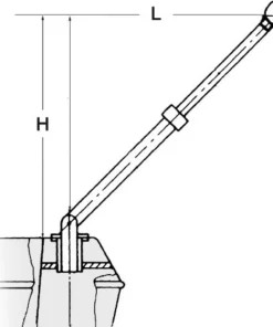OSCULATI Bossoir Et Mât De Charge^Bossoir Télescopique 180 Kg