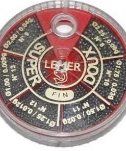 LEMER Boîte 6 cases plombs fendus vert 90 gr