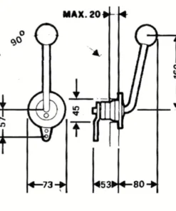 ULTRAFLEX Commande Moteur^Boîtier Latéral B35