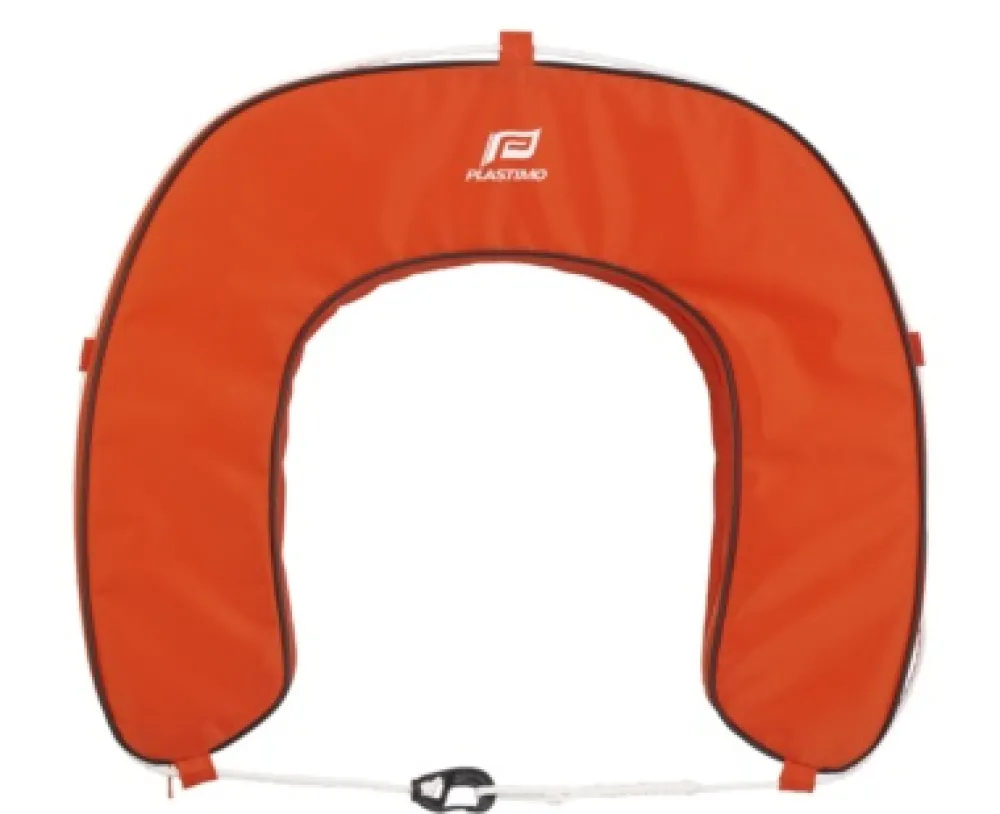 PLASTIMO Bouée De Sauvetage^Bouée de sauvetage fer à cheval déhoussable - Orange