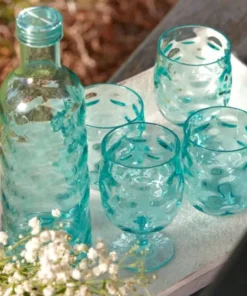 MARINE BUSINESS Vaisselle^Bouteille - Collection Moon Acqua - 2 pièces
