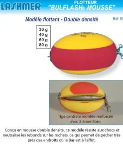 FLASHMER Plombs / Bombettes / Buldos / Flotteurs^Bulflash Ovale Mousse