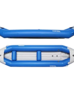 AQUA DESIGN Canoë Gonflable|Kayak Gonflable Et Pack^Canoe Kayak gonflable PVC 2 places Vista Bleu Hotdog eau vive