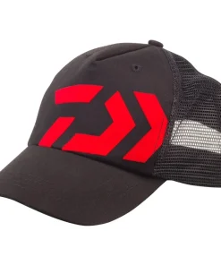 DAIWA Casquette Trucker Noir logo rouge