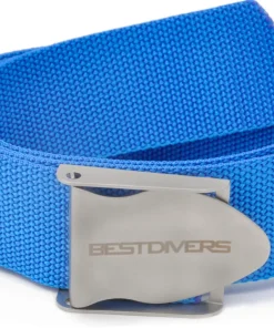 BEST DIVERS Ceinture de plongée Nylon Bleu boucle Inox