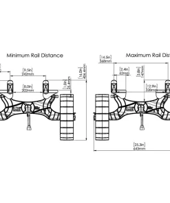RAILBLAZA Divers|Chariot Kayak^Chariot transport kayak C-Tug R roues Sandtrakz